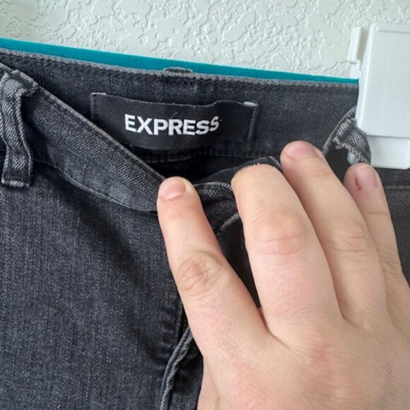Express Womens‎ Black Ankle Legging Super High Rise Jeans Size 8R EUC - Picture 5 of 11